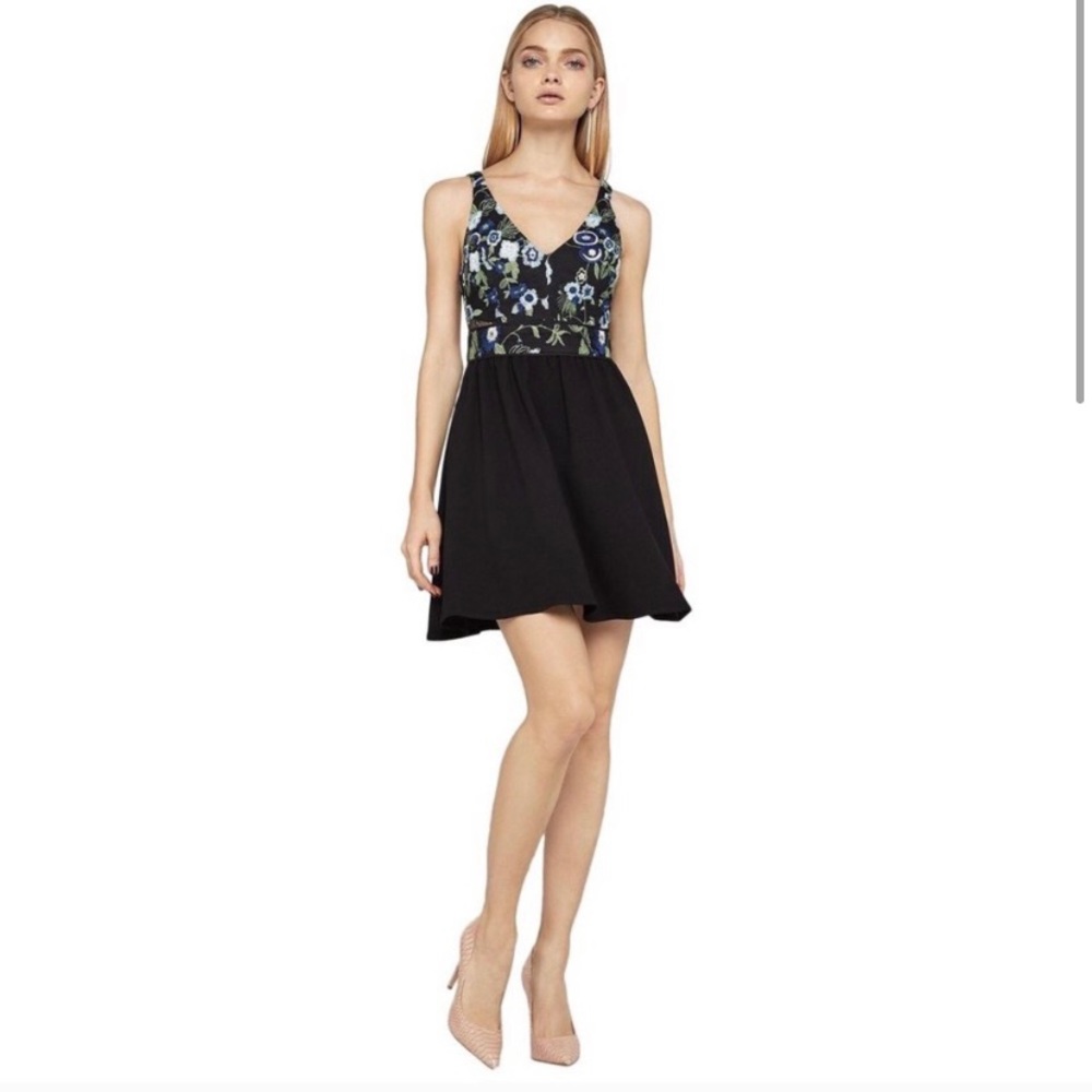 BCBGeneration Embroidered Cocktail Dress